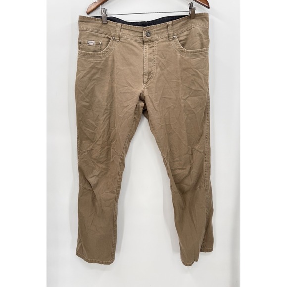 Kuhl Other - Kuhl 38x32 Rydr Pants Mens Khaki Tan Articulated Knee Canvas Workwear Hiking